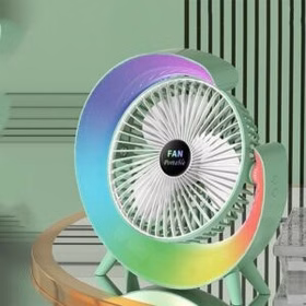 پنکه شارژی رومیزی colorful circulating fan