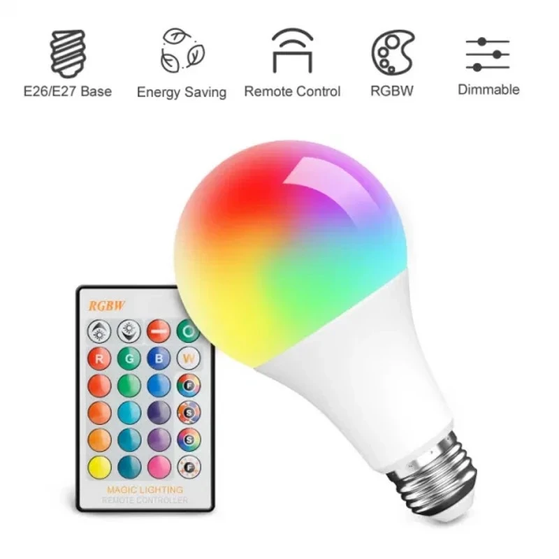 لامپ ال ای دی RGB پایه e27